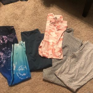Bundle 5 athletic leggings